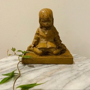 Vintage 1970’s Haeger Figurine Girl Reading Book